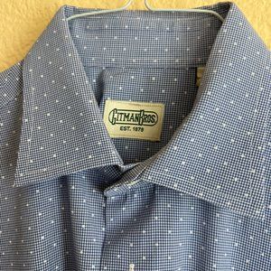 Gitman Bros. Medium Spread Polka Dot Gingham - Regular / M